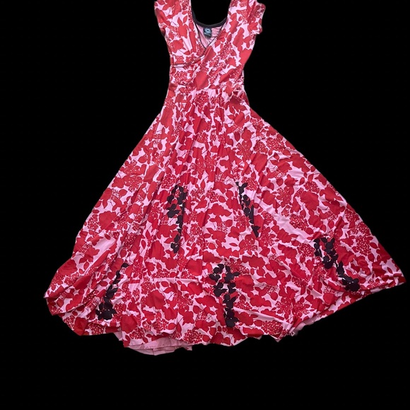 Blackbird studio, handmade, handprinted, full skirt, dress - Picture 3 of 4